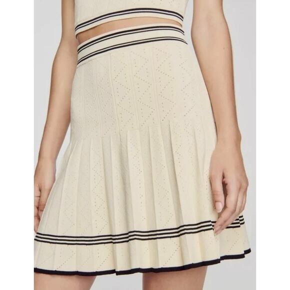 NWT‎ House of Harlow 1960 Nicole Richie Ecru Black Knit 2 piece casual set - Picture 7 of 11